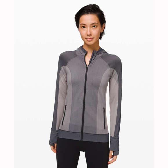 NWOT Lululemon Ebb to Train Jacket  Black / Dark Chrome (6) - Picture 1 of 10